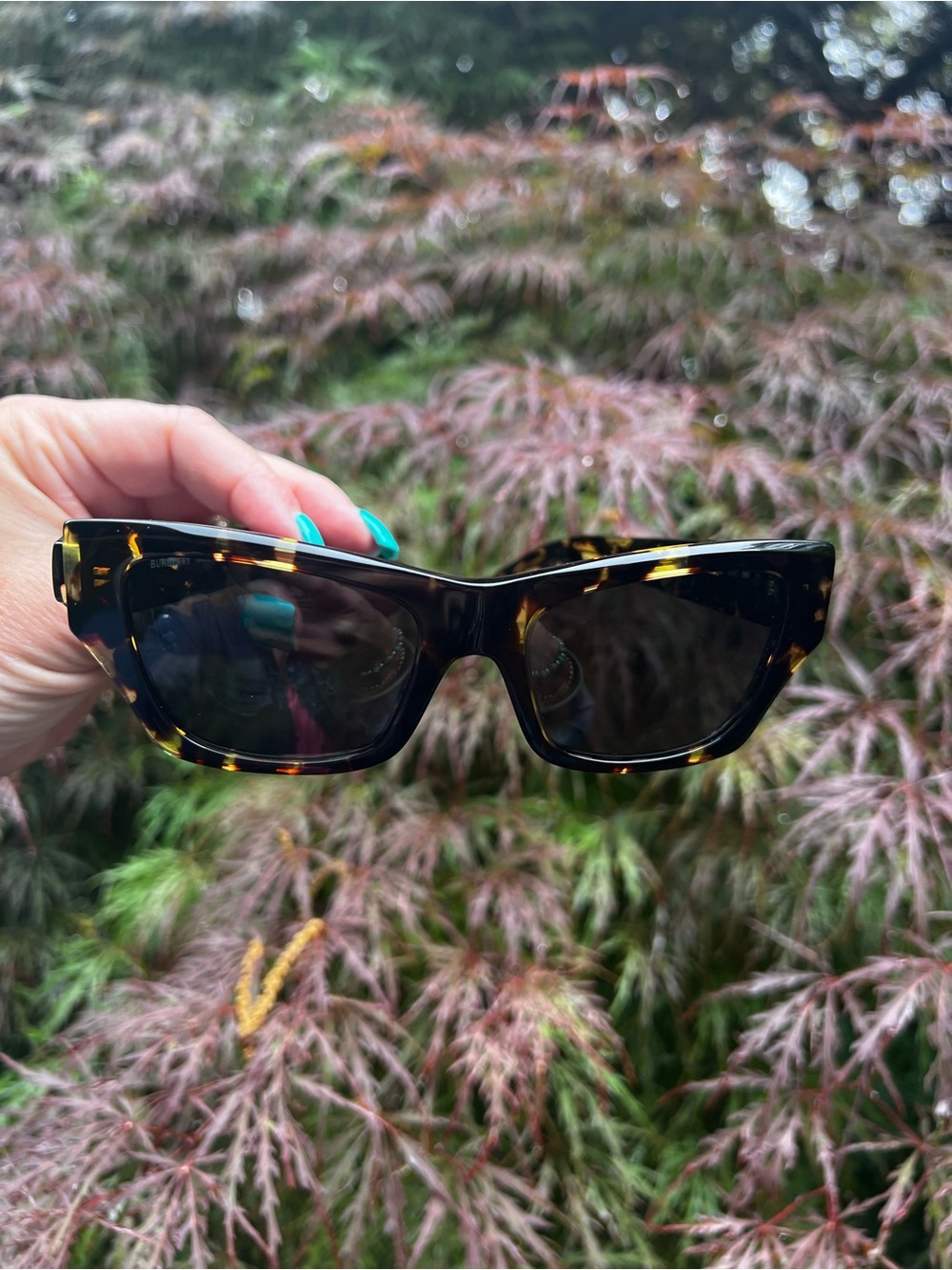 BURBERRY Cateye Yellow -Dark Havana B 441-U 4106/87 Sunglasses NIB